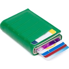 Kadın Mekanizmalı Kartlık ve Cüzdan NEW128 - Yeşil