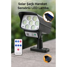 Kamera Görünümlü 63 Led’li Solar Şarjlı Dış Mekan Lamba – Güneş Enerjili Güvenlik Işığı