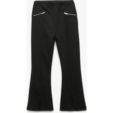 Koton Fermuar Detaylı Viskon Karışımlı Ispanyol Paça Pantolon