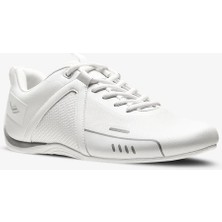 Lescon Rally 2 Sneakers Uniseks Spor Ayakkabı Beyaz Microfiber Kauçuk Taban ile Konforlu Tasarım