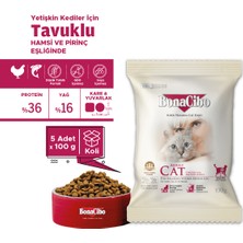 Adult Cat Tavuklu Yetişkin Kedi Maması 100 gr x 5 Adet, Tüm Irklar Için, Doğal, Şeker Içermez