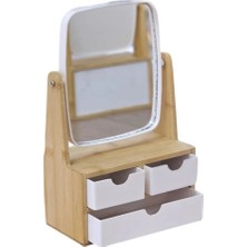 Ahşap 3 Çekmeceli Ayna