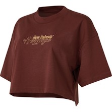 New Balance WNT3513 Kahverengi Kadın Tişört