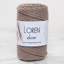 Loren Decor 3 Büküm Makrome İpi Vizon  - L143