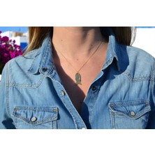 G&A Jewels Koruyucu Balık 925 Ayar Oksitli Yaldız (Altın) Kaplama Gümüş Kolye