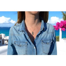 G&A Jewels Koruyucu Balık 925 Ayar Oksitli Yaldız (Altın) Kaplama Gümüş Kolye
