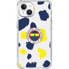 Fenerbahçe iPhone 15 Uyumlu Fenerbahçe Damalı Arma Lisanslı Telefon Kılıfı