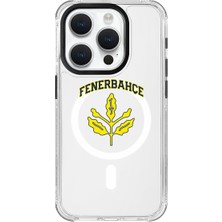 iPhone 15 Pro Uyumlu Fenerbahçe Palamut Şeffaf Magsafe Lisanslı Telefon Kılıfı