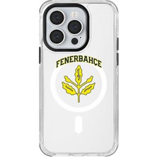 iPhone 14 Pro Uyumlu Fenerbahçe Palamut Şeffaf Magsafe Lisanslı Telefon Kılıfı