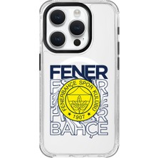 Fenerbahçe iPhone 15 Pro Uyumlu Fenerbahçe Dalgalı Arma Magsafe Lisanslı Telefon Kılıfı