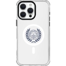 Fenerbahçe iPhone 16 Pro Max Uyumlu Fenerbahçe Yapraklı Arma Magsafe Lisanslı Telefon Kılıfı