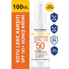 Dermaderm Bitkisel SPF  50+ Güneş Kremi Ve Leke Karşıtı Güneş Koruma Serumu 2'li Set