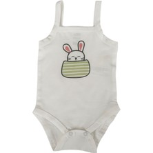 Nazar. Tavşan Nakışlı Kız Bebek Takım 3 Lü