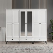 Beenal Nisa 6 Kapaklı Gardırop Dolap 240cm