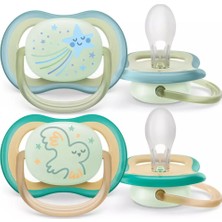 Philips Avent Ultra Air Night Karanlıkta Parlar Gece Emziği 0-6 ay Erkek SCF376/18