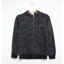 Cepli Fermuarlı Sweatshırt Lacivert