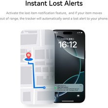 Rock Airtag Akıllı Takip Cihazı Apple Mfı Sertifikalı - Beyaz