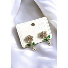 Papatya Taşlı Küpe 2 Cm.