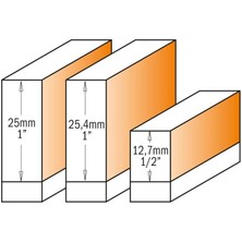 Cmt 3 Parça Rulmanlı  Freze Bıçağı Seti S=6.35 mm