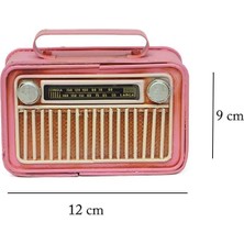 C1322 Dekoratif Metal Radyo Pembe