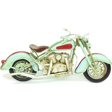 1710D-017 Dekoratif Metal Motosiklet Biblo