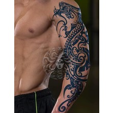 Tattoo GZQB-002 Yarı Kalıcı Anka Kuşu Desen Kol Dövmesi