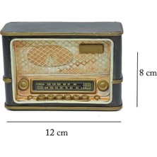 C1319 Dekoratif Metal Radyo Açık Kahve