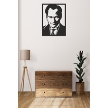 Numa Concept Atatürk Portre V.1 Tablo Mdf Duvar Dekorasyon Lazer Kesim 38x28 Cm