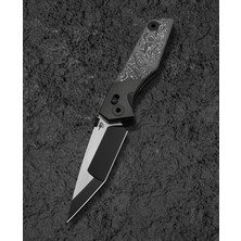 Bestech Knives Cetus BT2304C Siyah Bronz Titanyum Karbon Fiber Kakma Sap Siyah Pvd Yatay Saten M390 Çakı