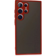 Emos Avm Samsung Galaxy S24 Ultra Kılıf Montreal Silikon Kapak - Kırmızı