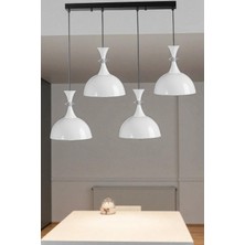 Akay 4 Lü Sıralı Beyaz Sarkıt