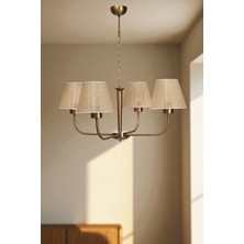 Apollo 4 Lü Eskitme Petek Abajurlu Avize