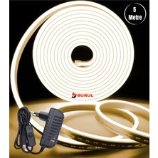 5 Metre Gün Işığı Esnek Neon LED Şerit Butonlu Dekoratif Aydınlatma Seti SB-6535