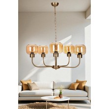 Apollo 5 Li Eskitme Bal Camlı Avize