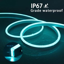 5 Metre Kırmızı Işık Esnek Neon LED Şerit Dimmer Kumandalı Dekoratif Aydınlatma Seti SB-6537
