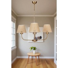 Apollo 3 Lü Eskitme Petek Abajurlu Avize