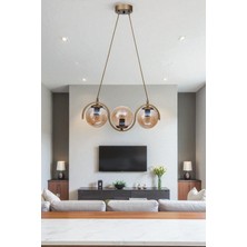 Zoe 3 Lü Eskitme Bal Camlı Sarkıt