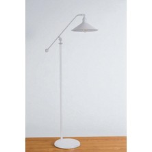 Moka Beyaz Lambader Metal Başlıklı
