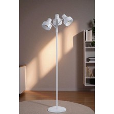Jesus 3 Lü Beyaz Lambader Metal Başlıklı
