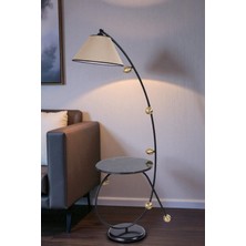 Yekta Sehbalı Siyah Lambader Pramit Hasır Abajurlu