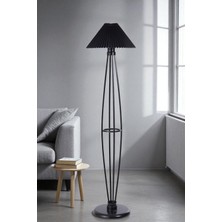 Hedar Siyah Lambader Pileli Siyah Abajurlu