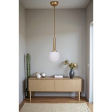 Sezgi Tekli Eskitme Beyaz Camlı Sarkıt