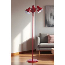 Jesus 3 Lü Kırmızı Lambader Metal Başlıklı