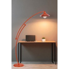 Zümra Turuncu Lambader Metal Turuncu Başlıklı