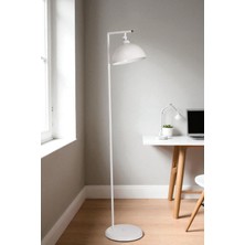 Smart Beyaz Retro Başlıklı Lambader