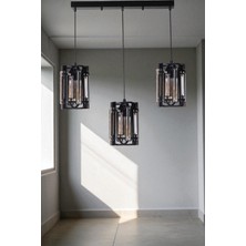 Bala 3 Lü Sıralı Siyah Sarkıt