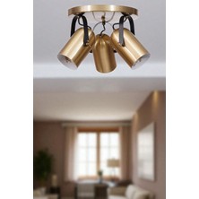 London 3 Lü Tepsili Eskitme Plafonyer Avize