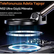Magsafe Telefon Tutucu Tüm Yüzeylerle Uyumlu Vakumlu Sökülebilir 360 Oynar Başlıklı Üniversal Telefon Tutucu K007