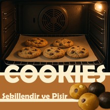 Güllüoğlu Cookie Hamuru - El Yapımı 10’lu Kurabiye Hamuru – Şekil Ver & FIRINA AT (500G)