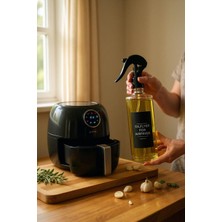 Airfryer Için Püskürtmeli Sprey Cam Şişe Yağdanlık Zeytinyağı Sirke Yağ Püskürtücü 250 ml